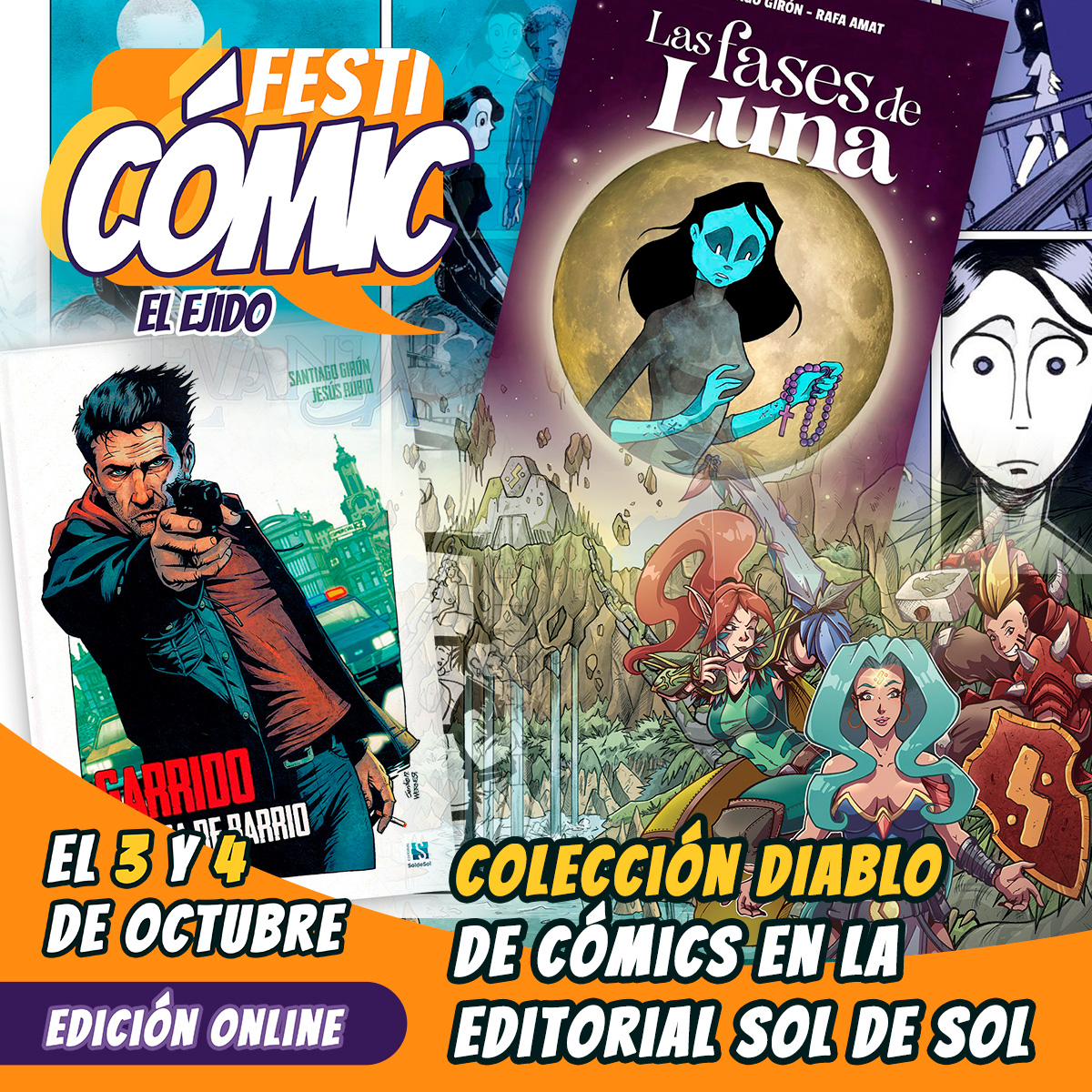 Colección DIABLO de cómics en la editorial Sol de Sol - Festicómic 2020